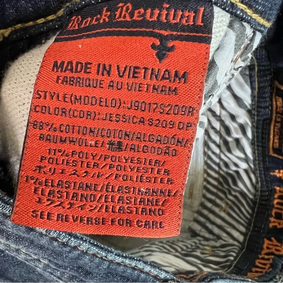 Rock Revival Jeans Women 26 Skinny Solid 31” L CL - Picture 5 of 8